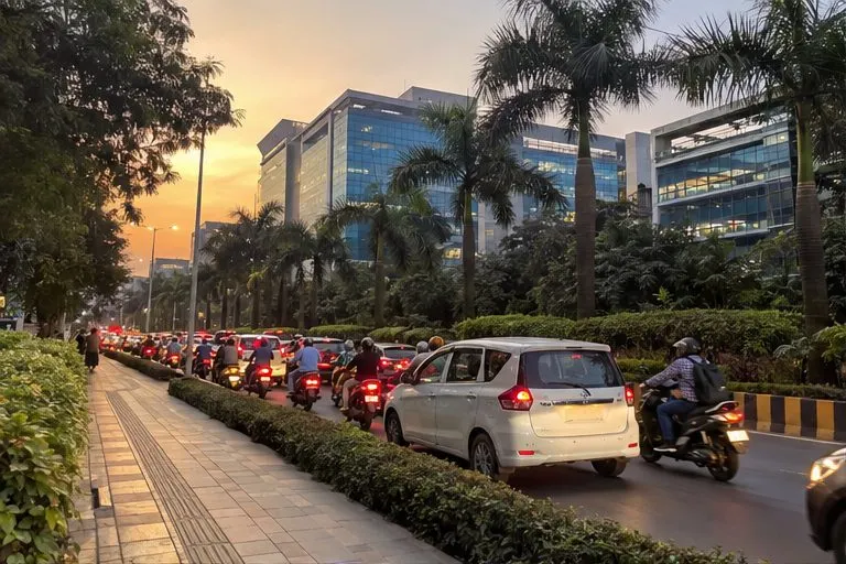 Hinjewadi at half past six. This is the reason to book early rather than late.